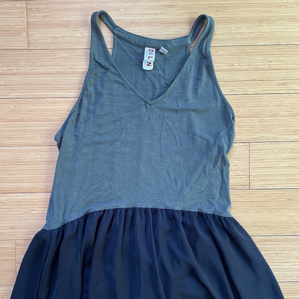 Anthropologie Double Lined Drop Waist Midi Tank Dress